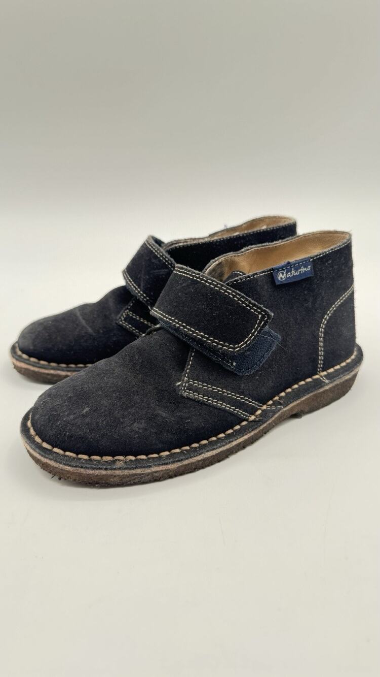 Naturino Girls 4680 Navy Blue Suede Fashion Chukka Boots Size 30 (12.5)